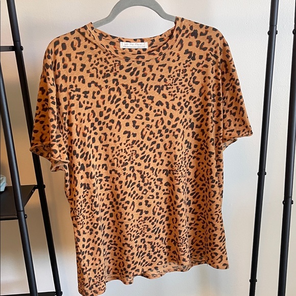 We The Free Tops - We The Free Leopard Print Top in Brown and Black